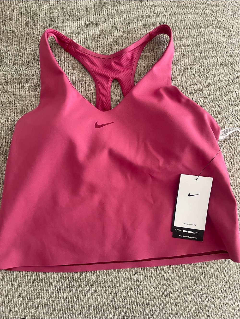 Nike Women's Hot Pink Racerback Sports Bra